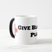 Mug Magique Donnez le sang. Jouez au rugby (Devant gauche)