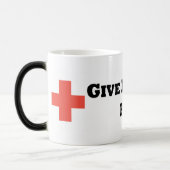 Mug Magique Donnez le sang. Jouez au rugby (Gauche)