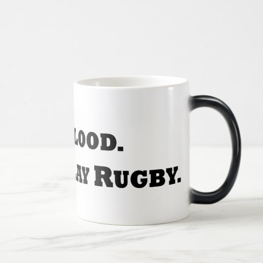 Mug Magique Donnez le sang. Jouez au rugby (Droite)