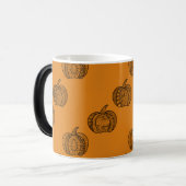 Mug Magique Doodles d'Halloween boho mandala citrouilles Autom (Devant gauche)