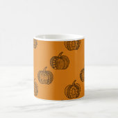 Mug Magique Doodles d'Halloween boho mandala citrouilles Autom (Centre)