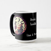 Mug Magique Double problème personnalisé Halloween (Devant gauche)