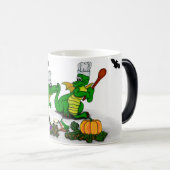 Mug Magique Dragons - Joyeux Halloween ! Aujourd'hui je vais c (Devant droit)