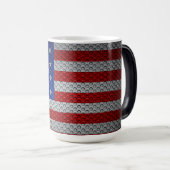 Mug Magique Drapeau américain. (Devant droit)
