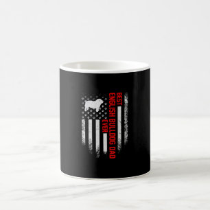 Mug Magique Drapeau américain vintage Meilleur Bulldog anglais
