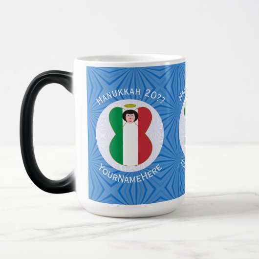 Mug Magique Drapeau Angel italien pour Hanoukka (Gauche)