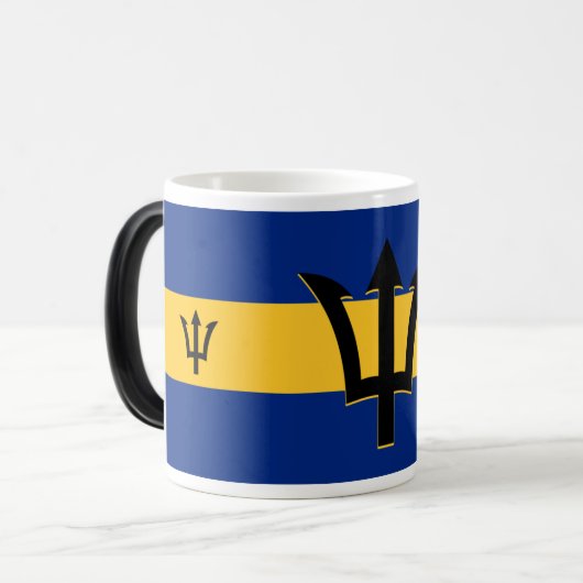 Mug Magique Drapeau Barbade (Devant gauche)