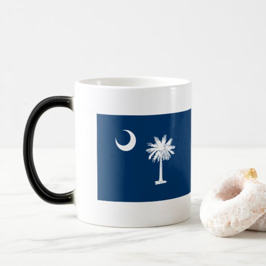 Mug Magique Drapeau de la Caroline du Sud (Avec donut)