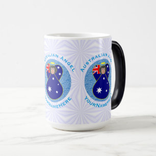 Mug Magique Drapeau de l'ange personnalisé d'Australie Cercle