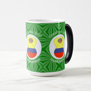 Mug Magique Drapeau de Noël de l'Abuela colombienne Angel Pers