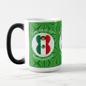 Mug Magique Drapeau de Noël de l'ange mexicain personnalisé (Gauche)