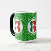 Mug Magique Drapeau de Noël de l'ange mexicain personnalisé (Devant gauche)