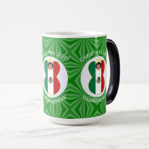 Mug Magique Drapeau de Noël personnalisé Ange mexicain