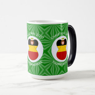 Mug Magique Drapeau de Noël personnalisé de l'ange allemand