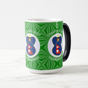 Mug Magique Drapeau de Noël personnalisé de l'ange népalais