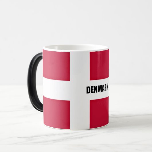 Mug Magique Drapeau du Danemark (Devant gauche)