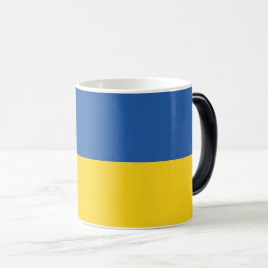 Mug Magique Drapeau d'Ukraine (Devant droit)