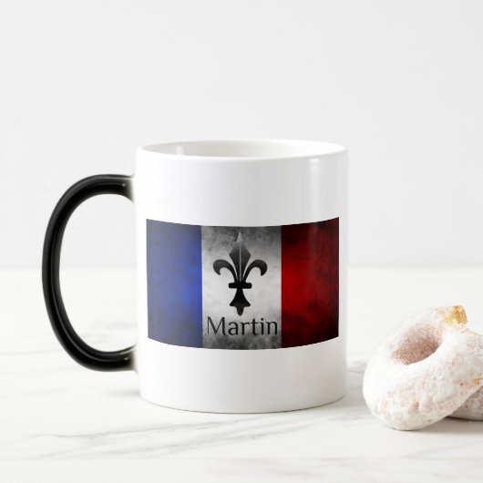 Mug Magique Drapeau français de Martin (Avec donut)
