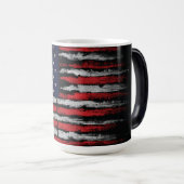 Mug Magique Drapeau Grunge U.S.A (Devant droit)
