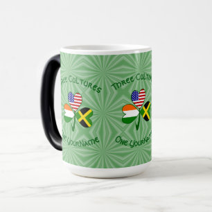 Mug Magique Drapeau personnalisé du trèfle américano-irlandais