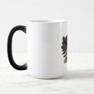 Mug Magique Drapeau vintage de crâne de patriotes américains