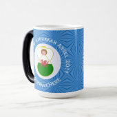 Mug Magique Drapeau Welsh Angel Hanoukka personnalisé (Devant gauche)