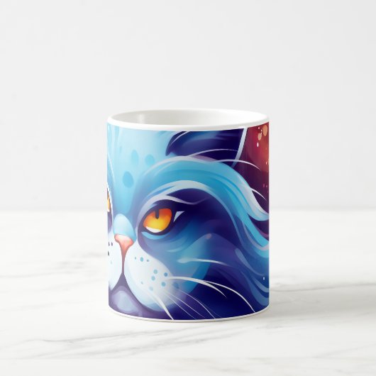 Mug Magique Dream Cat monde Abstrait des couleurs (Centre)