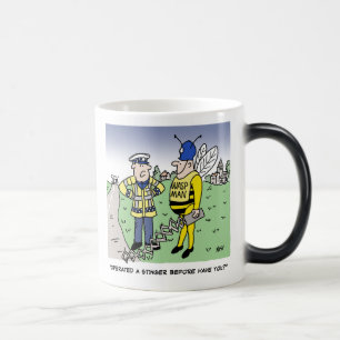 Mug Magique Drôle caricature de la police de la circulation au