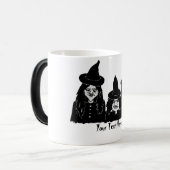 Mug Magique drôle éffrayante sorcière noire effrayante hallowe (Devant gauche)