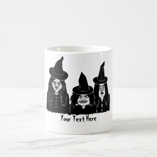 Mug Magique drôle éffrayante sorcière noire effrayante hallowe (Centre)