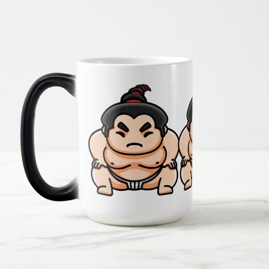 Mug Magique Drôle Japonais Sumo Man (Gauche)