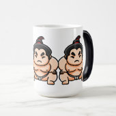 Mug Magique Drôle Japonais Sumo Man (Devant droit)