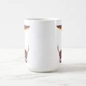 Mug Magique Drôle mignon dachshund pour parent chien long (Centre)