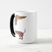 Mug Magique Drôle mignon dachshund pour parent chien long (Devant gauche)