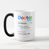 Mug Magique Drôle Personnalisé Meilleur Néphrologiste (Gauche)