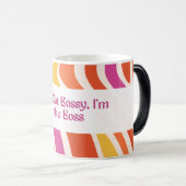 Mug Magique Drôle & Relatable"Je ne suis pas Bossy, je suis le (Devant droit)
