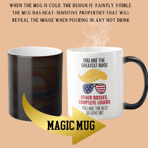 Mug Magique Drôle Trump meilleur patron
