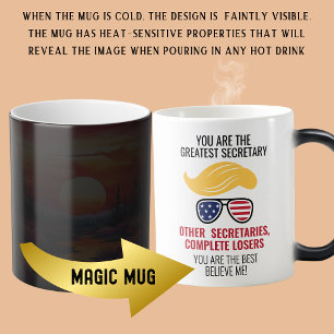 Mug Magique Drôle Trump meilleur secrétaire
