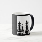 Mug Magique Échecs N&B (Devant droit)
