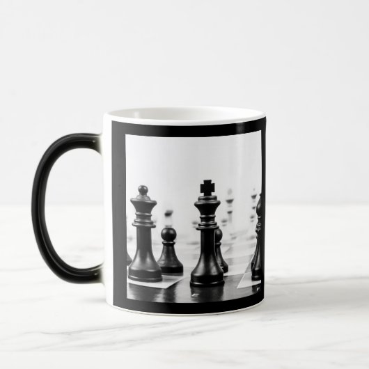 Mug Magique Échecs N&B (Gauche)