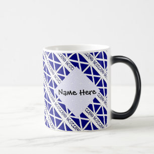 Mug Magique Écosse Drapeau Écossais Carrelé Personnalisation N
