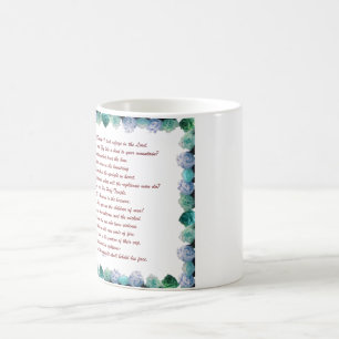 Mug Magique Écriture, Psaume 11, Verse de la Bible,