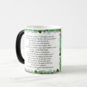 Mug Magique Écriture, Psaume 11, Verse de la Bible, (Devant gauche)