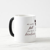 Mug Magique Écriture, Psaume 33, Roses blanches et roses (Devant gauche)