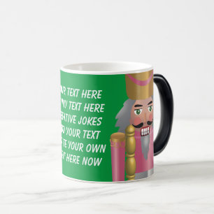 Mug Magique Écrivez votre texte Moderne brillant noir vert