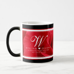Mug Magique Élégant 15e 26e 36e anniversaire de Mariage Rose