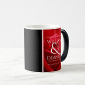 Mug Magique Élégant 15e 26e 36e anniversaire de Mariage Rose (Devant droit)