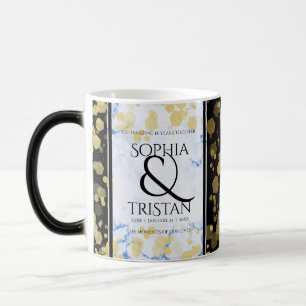 Mug Magique Élégant 18ème anniversaire de Mariage de porcelain