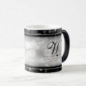Mug Magique Élégant 25e anniversaire de Mariage d'argent (Devant droit)