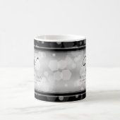 Mug Magique Élégant 25e anniversaire de Mariage d'argent (Centre)